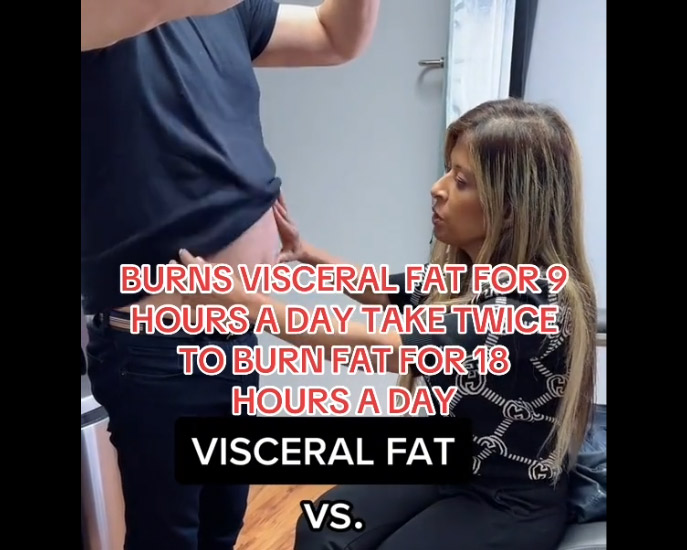 burns visceral fat